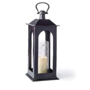 Handcrafted black powder coated lantern made in Moradabad