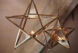 Decorative hanging lamps for ambient light and festive decoration