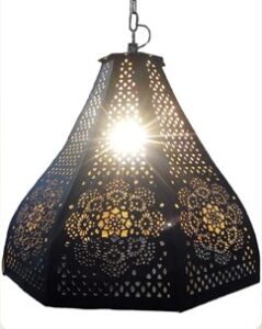 Handicraft hanging lamps made in Moradabad for wholesale buyers