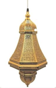 Handmade hanging lamps with intricate work for UK customers