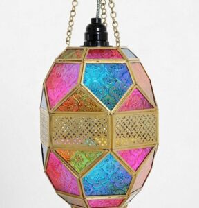 lantern with glass panels india