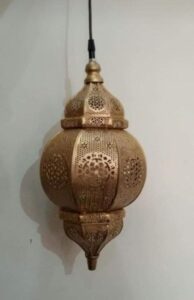 Vintage style lantern with clear glass panels
