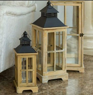 wood contemporary lantern india